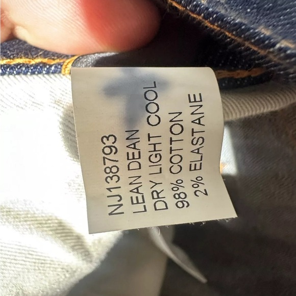 Men’s NUDIE JEANS Lean Dean jeans medium Wash Stretch Denim Size 30x32 like new - Picture 9 of 10